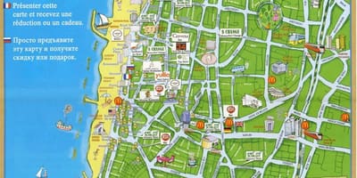 テルアビブの見所地図