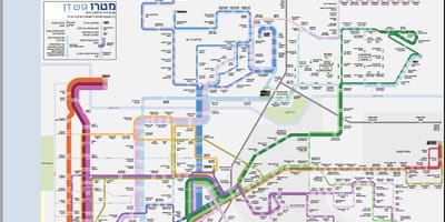 バス地図Telテルアビブ