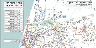 中央バス駅-テルアビブの地図