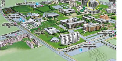 テルアビブ大学キャンパスマップ