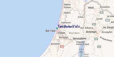 地図のテルアビブyafo 