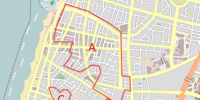 地図ホテルアビブ