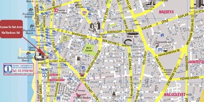 テルアビブ市内地図