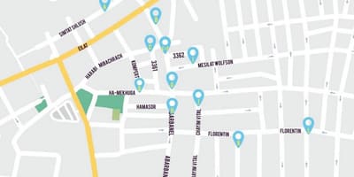 地図florentinテルアビブ