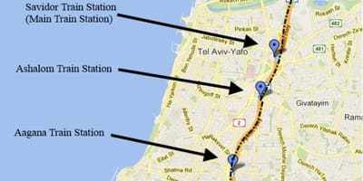 地図sherut地図Telテルアビブ
